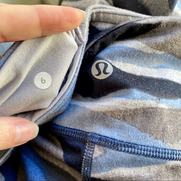 Lululemon 6 Under Camo Print Crop Leggings Tights - Picture 6 of 8